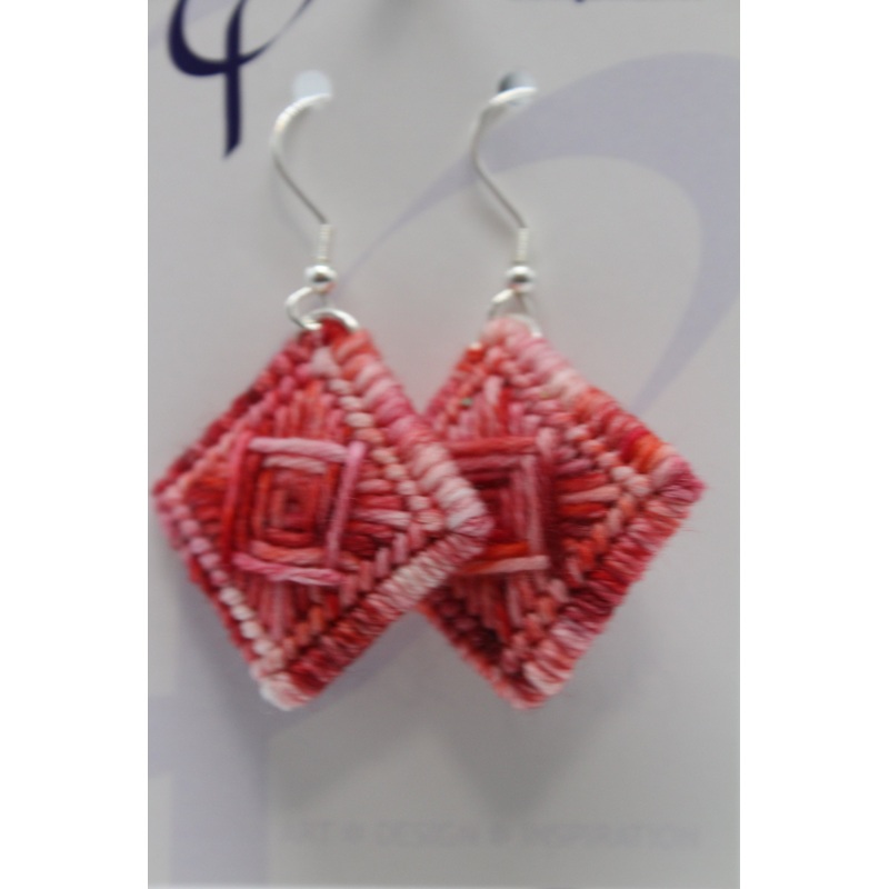 Earrings – Needlepoint  – Cherry Bomb (J2324)