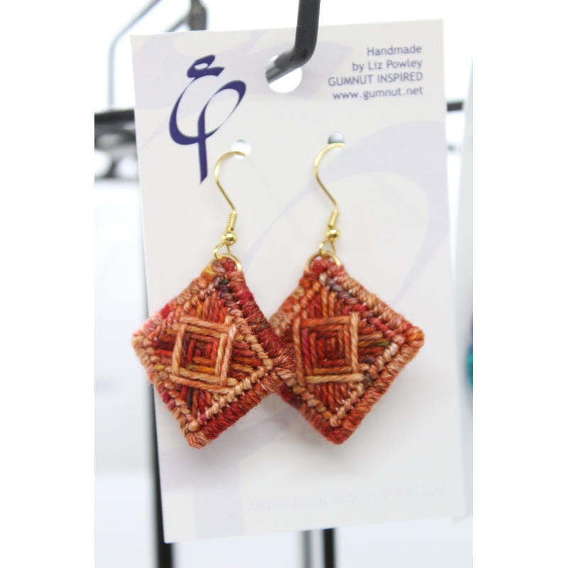 Earrings – Needlepoint  – House Dye Applesauce (J2355)