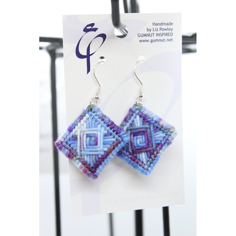 Earrings – Needlepoint  – Kathy’s Fibres – Aura (J2353)