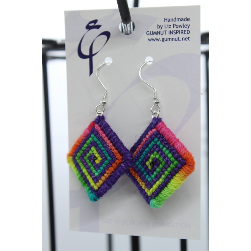 Earrings – Needlepoint Socks – Sugar and Its Purple (J2318)