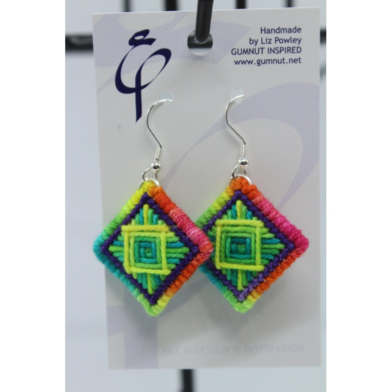 Earrings – Needlepoint Socks – Sugar and Its Purple (J2320)