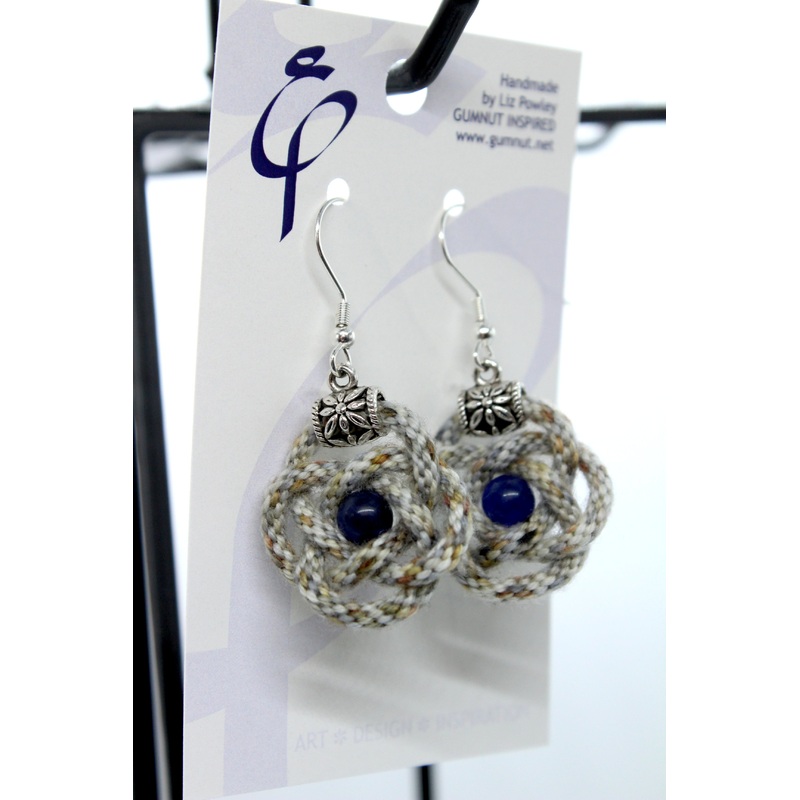 Earrings – Needlepoint Socks – Wolf (J2322)