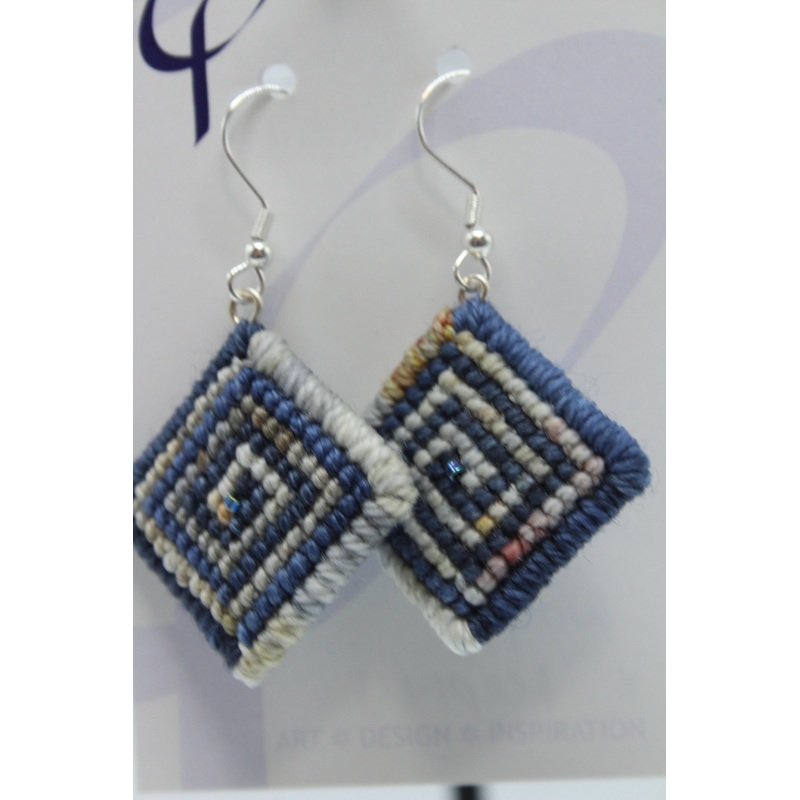 Earrings – Needlepoint – Wolf + Deepess (J2313)