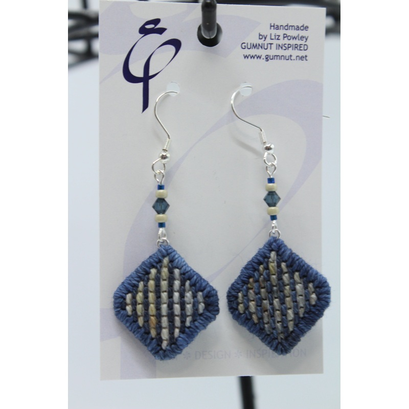 Earrings – Needlepoint  – Wolf + Deepess (J2317)