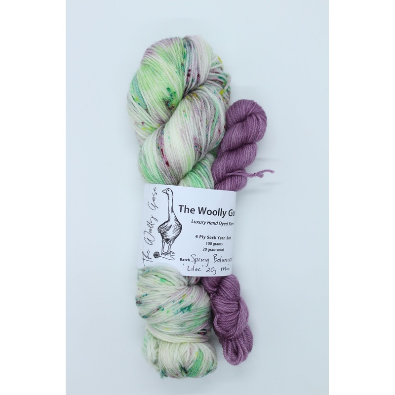 Goose’s 4ply – Sock Yarn Set – Spring Botanicals + Lilac