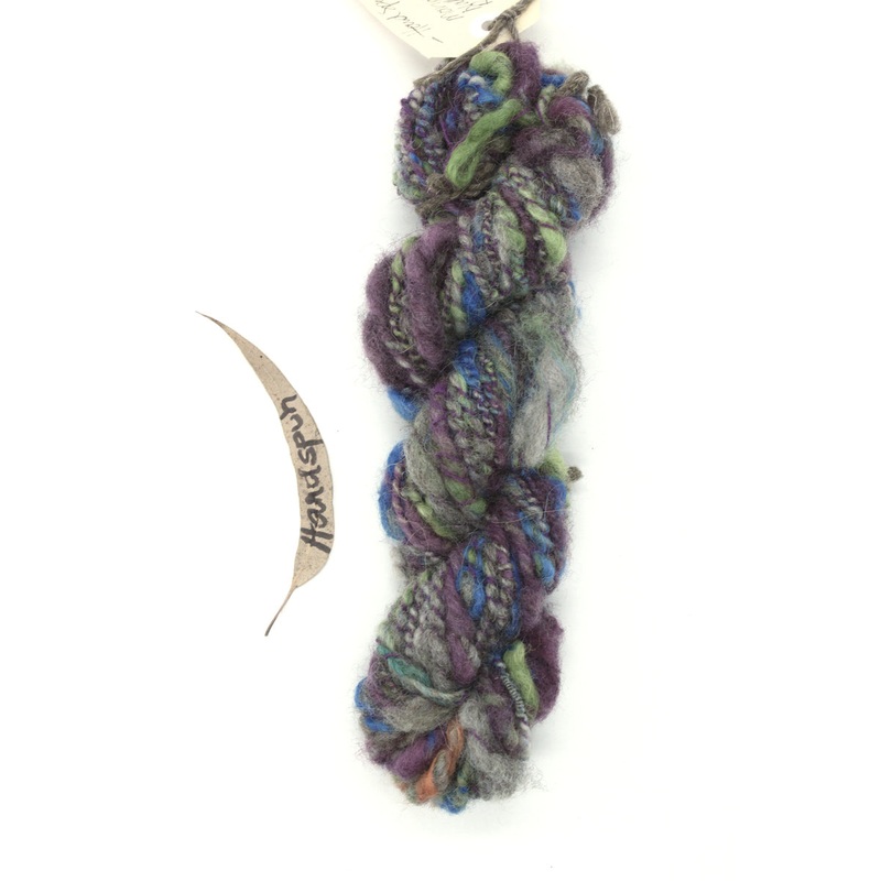 Kay’s Handspun Yarn – (KHS005) Marine Blue, Grey, Marine-Wattle, Raspberry, Purple
