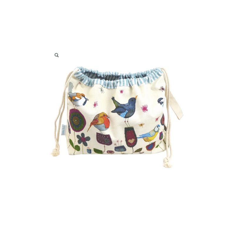 Stitched Birdies – Emma Ball – Drawstring Bag