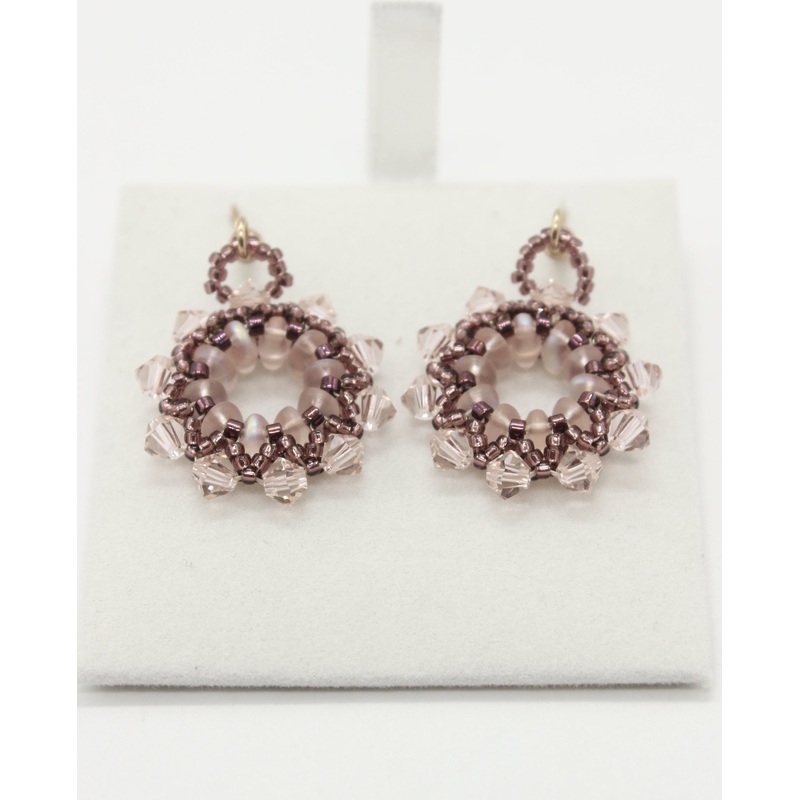 Beaded Earrings – Swarovski, Czech & Japanese Beads  (J2129)