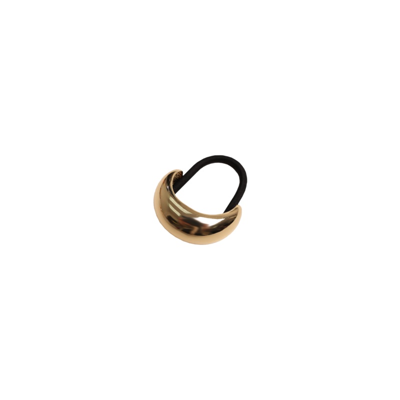 CHROME HAIR TIE GOLD|ONE SIZE