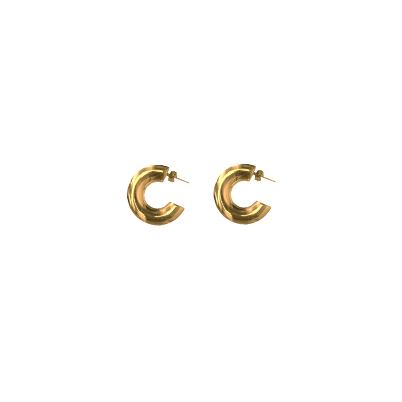 COCO HOOPS GOLD|ONE SIZE