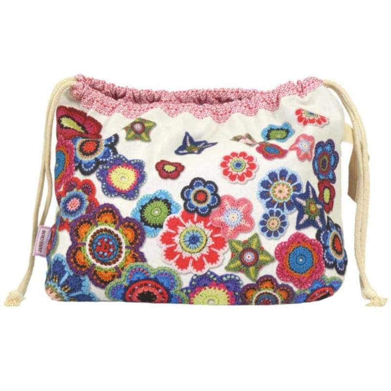 Crochet Motifs – Emma Ball – Drawstring Bag