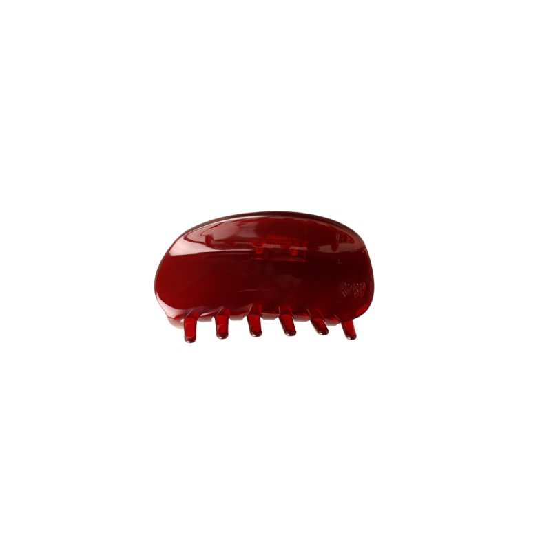 MARBLE HAIR CLAW BURGUNDY|ONE SIZE