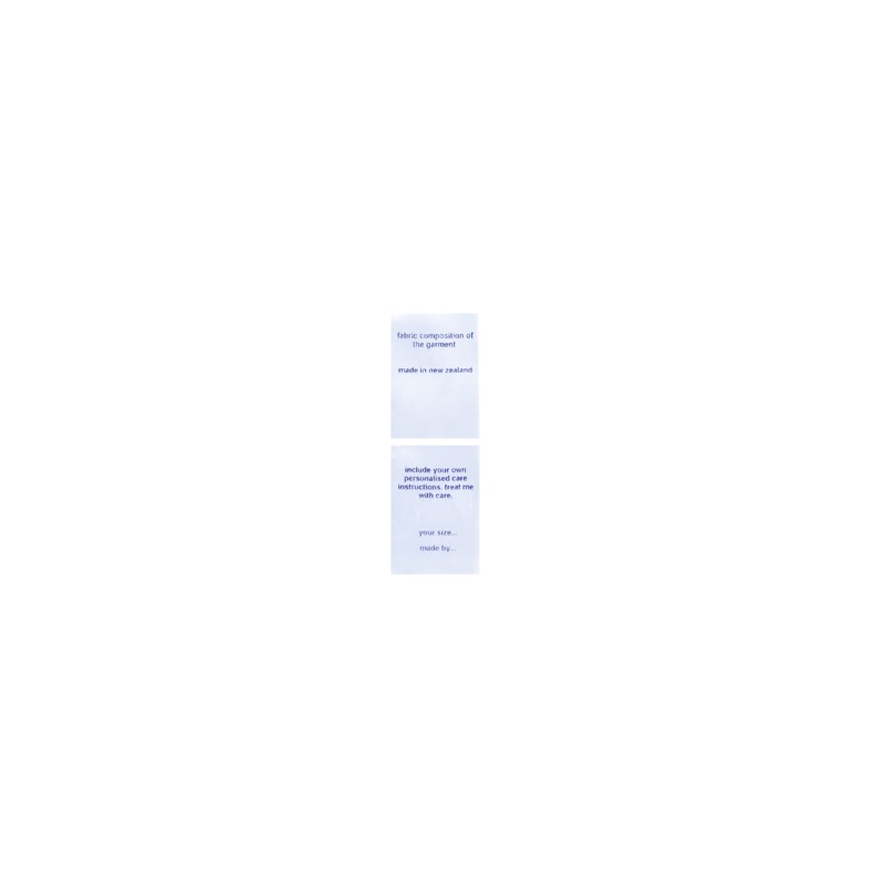 STRIP OF 5 LABELS WHITE|5 LABELS