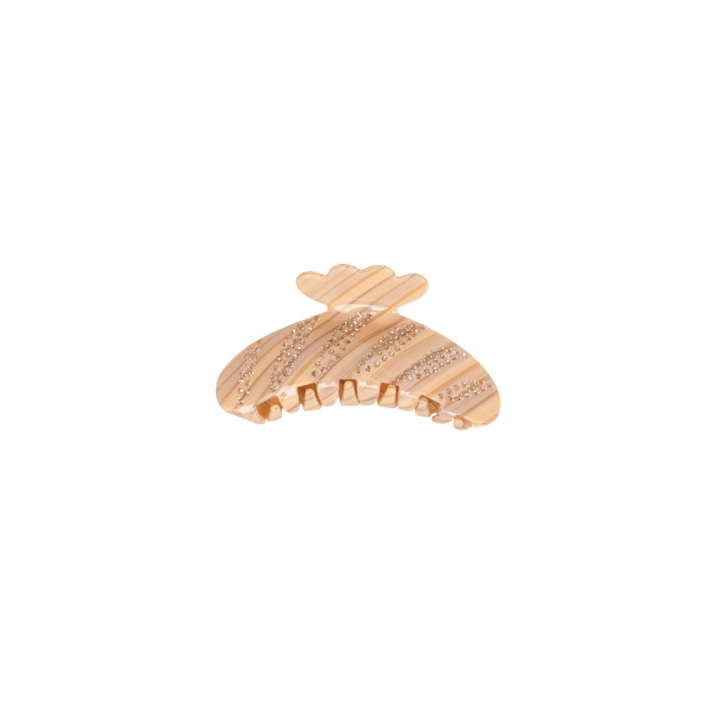 WAVE SPARKLE HAIR CLAW NATURAL STRIPE