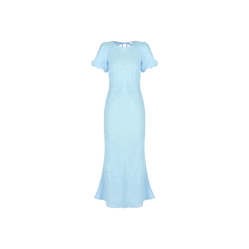 KOS LINEN DRESS BABY BLUE|4|6|8|10|12|14|16|18|20|22|24