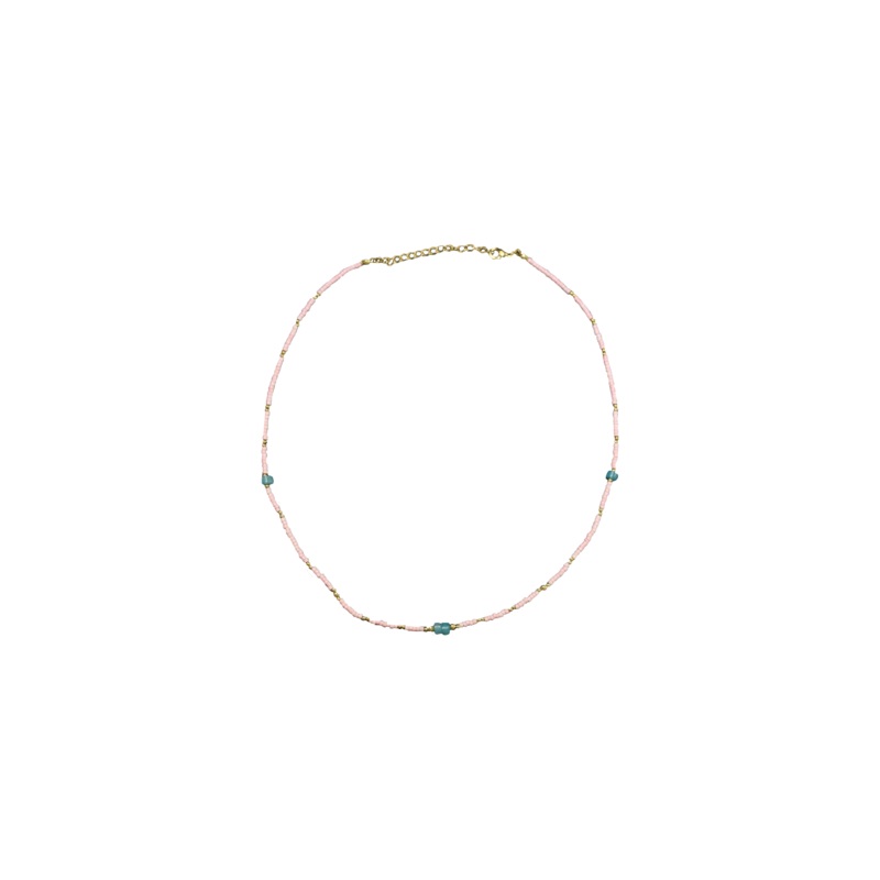 PACO NECKLACE PINK|ONE SIZE