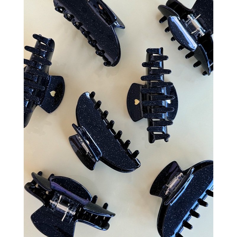 PALOMA HAIR CLAW BLACK GLITTER