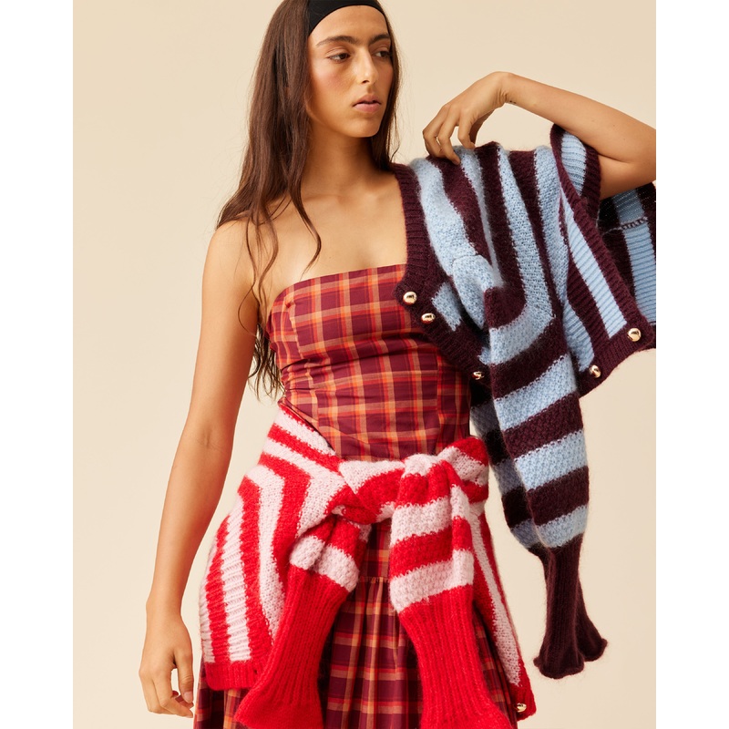 TRULLI MAXI BURGUNDY ORANGE + STRIPED MATILDAS LOOKBOOK