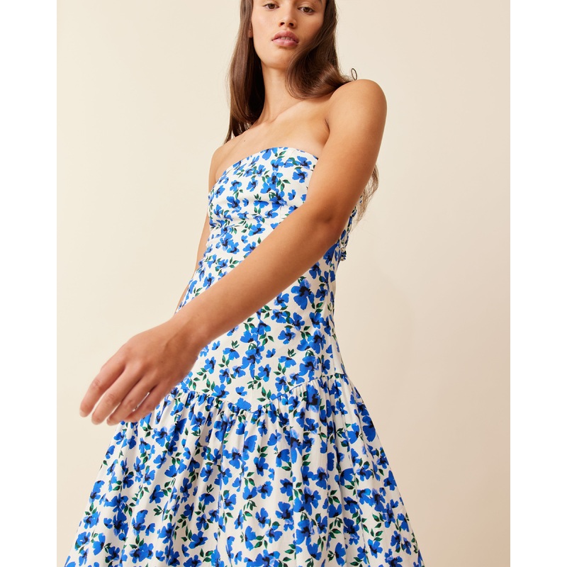 TRULLI MAXI DRESS SOMETHING BLUE FLORAL 2