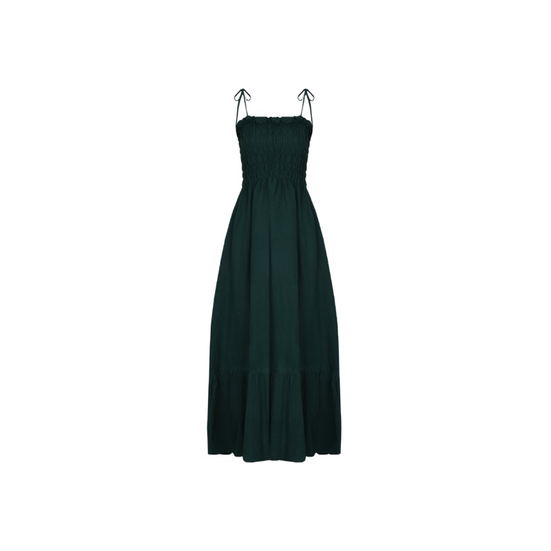TUI SHIRRED DRESS EMERALD|4|6|8|10|12|14|16|18|20
