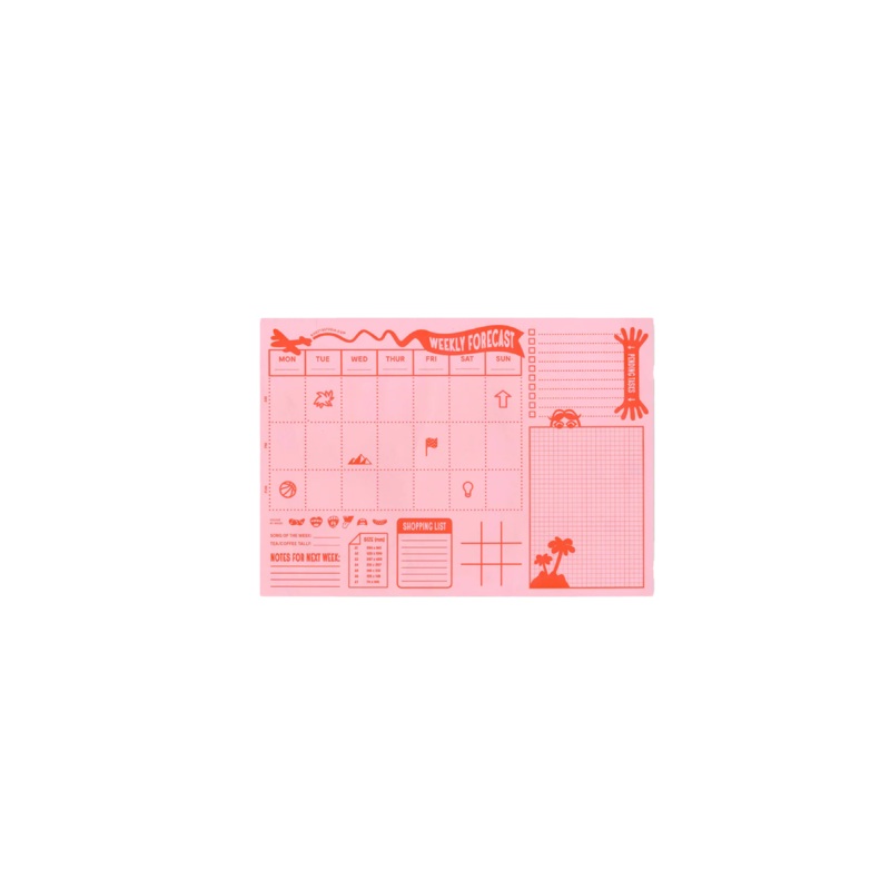 WEEKLY PLANNER PINK|ONE SIZE