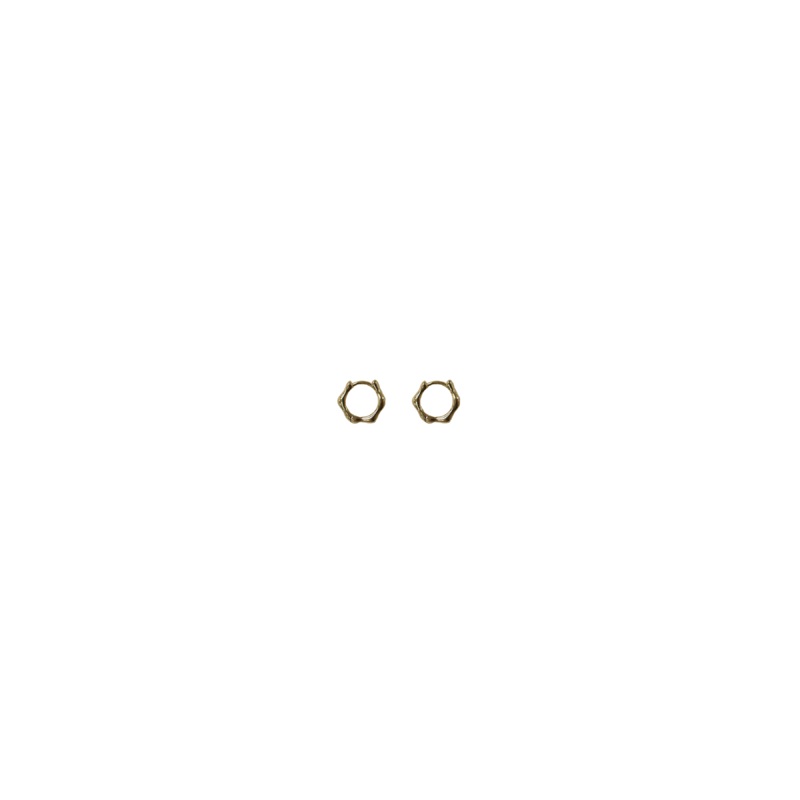 BAMBOO HOOPS GOLD|ONE SIZE