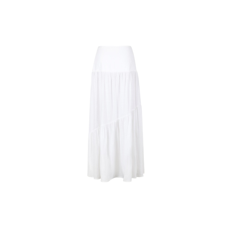 BONITA LINEN SKIRT WHITE|4|6|8|10|12|14|16|18|20