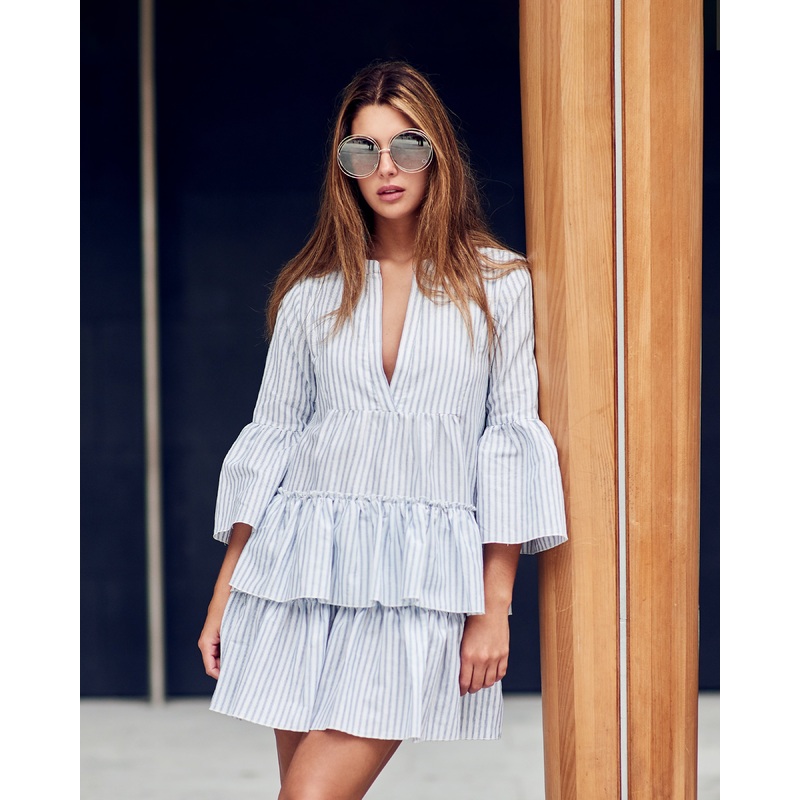CHELSEA RUFFLE DRESS|Default Title