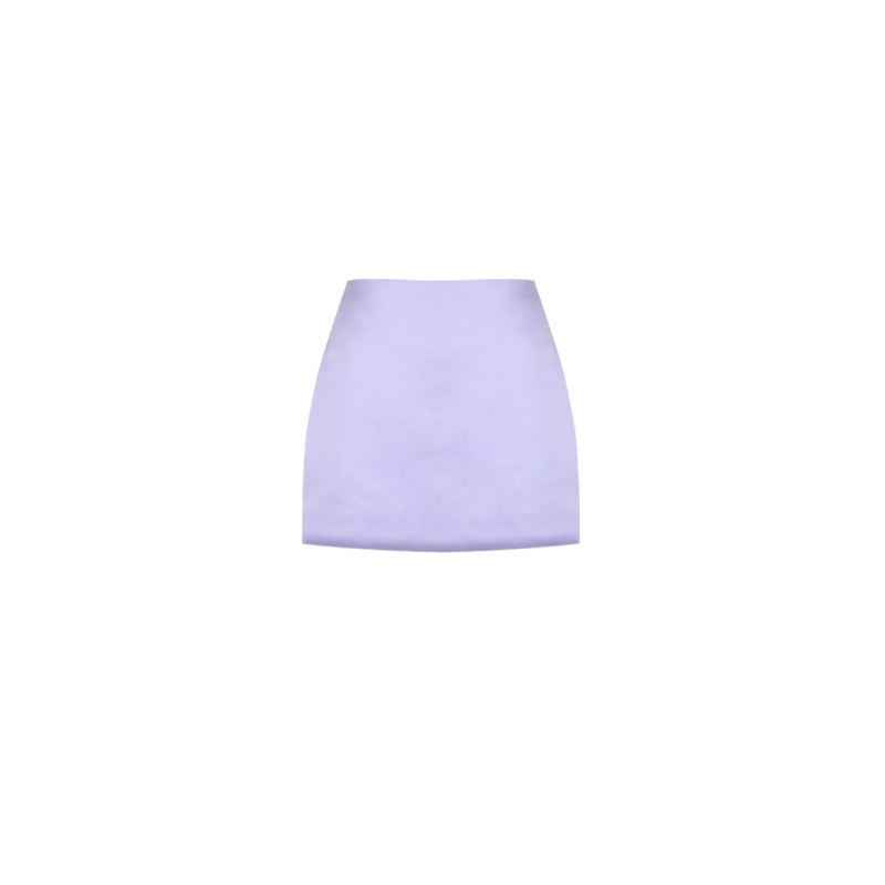 CHER SATIN MINI SKIRT LILAC|4|6|8|10|12|14|16|18|20