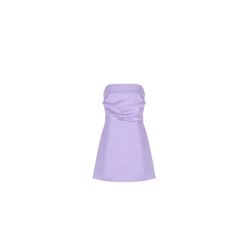 CHER SATIN MINIDRESS  LILAC|4|6|8|10|12|14|16|18|20