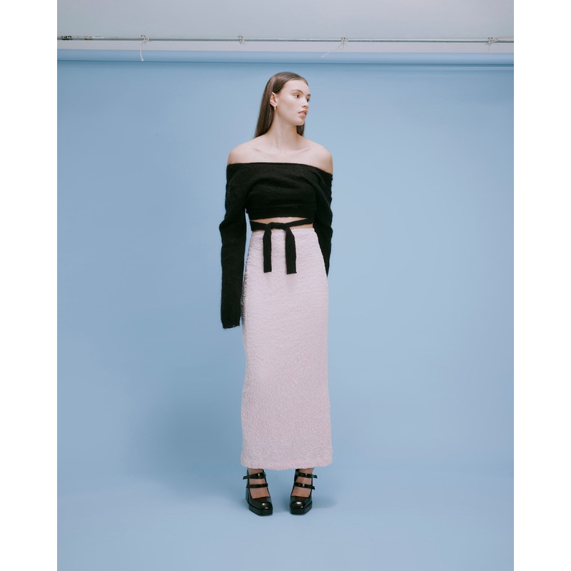 JUDE TIE-BACK SWEATER BLACK|4|6|8|10|12|14|16|20