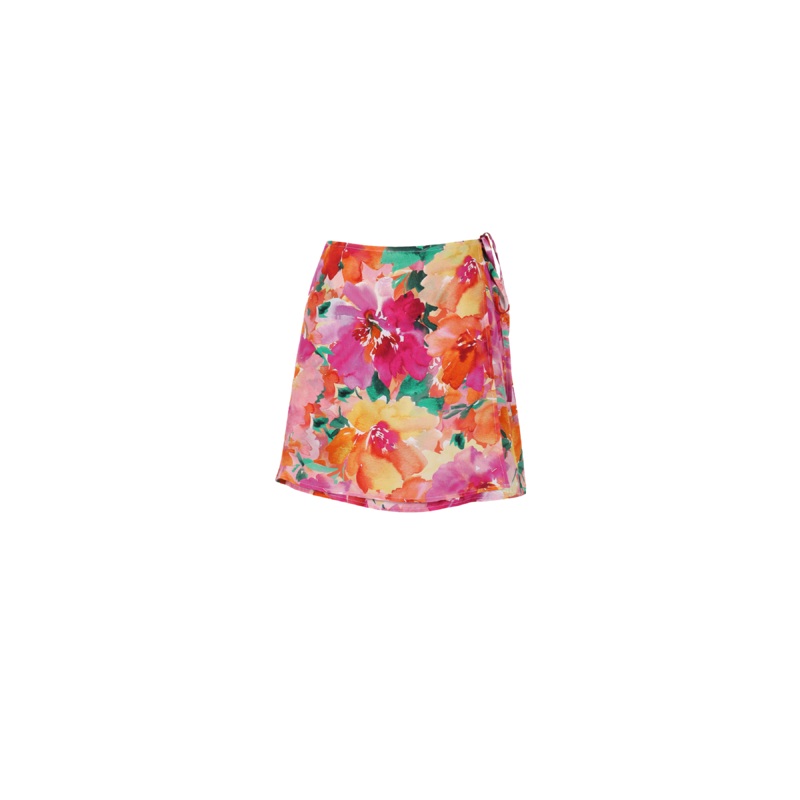 KATA SILK MINI SKIRT FLORAL|4|6|8|10|12|14|16|18|20