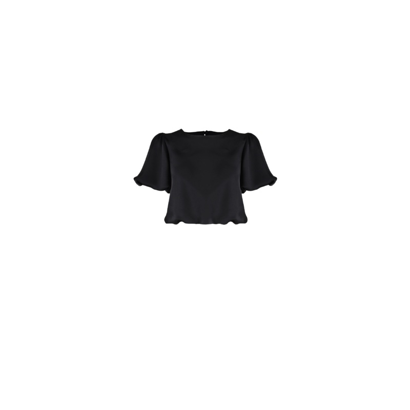 KENDALL SATIN BLOUSE  BLACK|4|6|8|10|12|14|16|18|20