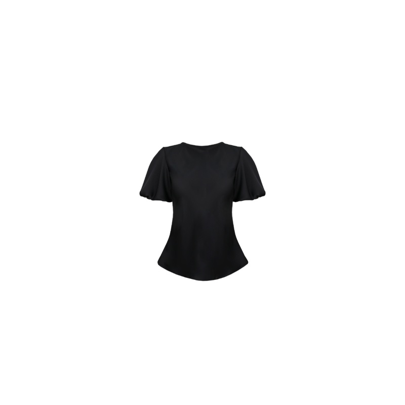 KENDALL SATIN TOP BLACK|4|6|8|10|12|14|16|18|20
