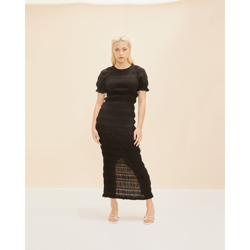 MIRELLA T-SHIRT DRESS BLACK|4|6|8|10|12|14|16|18|20|22|24