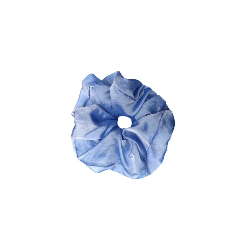 SESAME SILK SCRUNCHIE LIGHT BLUE