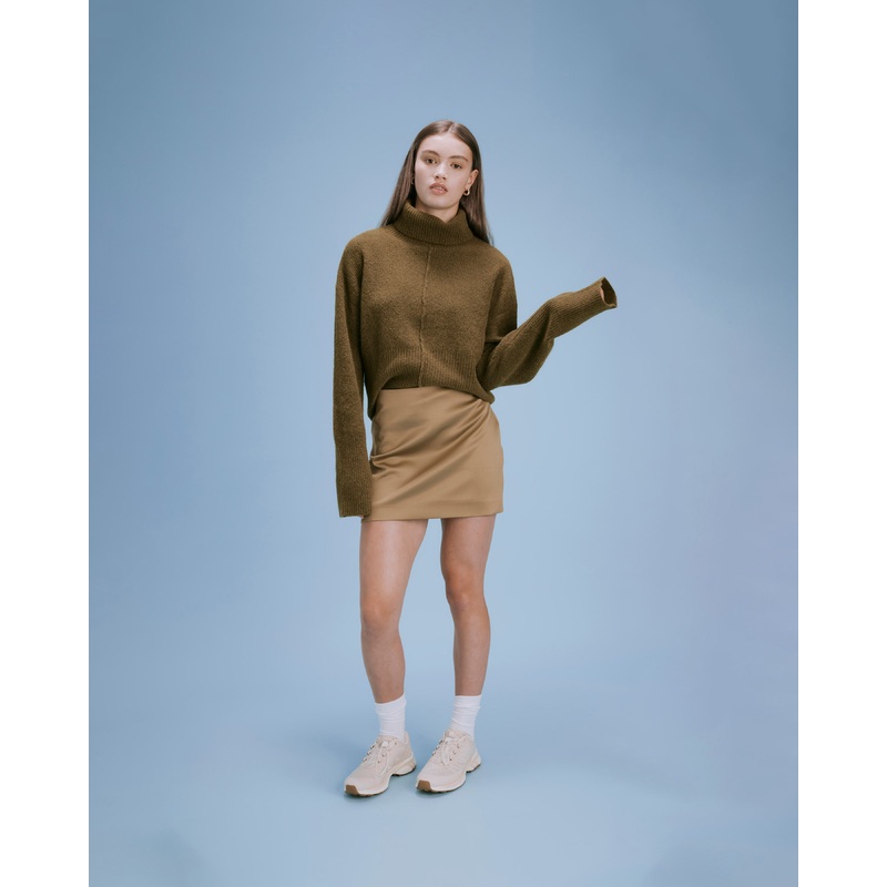 SUZIE TURTLENECK OLIVE|4|6|8|10|12|14|16|18|20