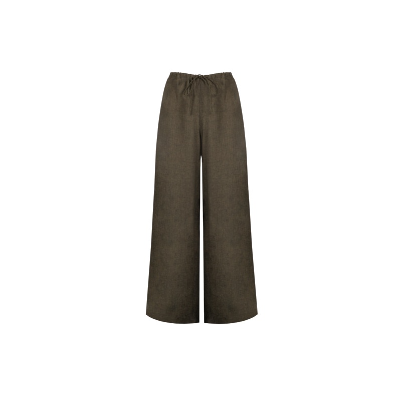 ANDIE LINEN PANT KHAKI|4|6|8|10|12|14|16|18|20