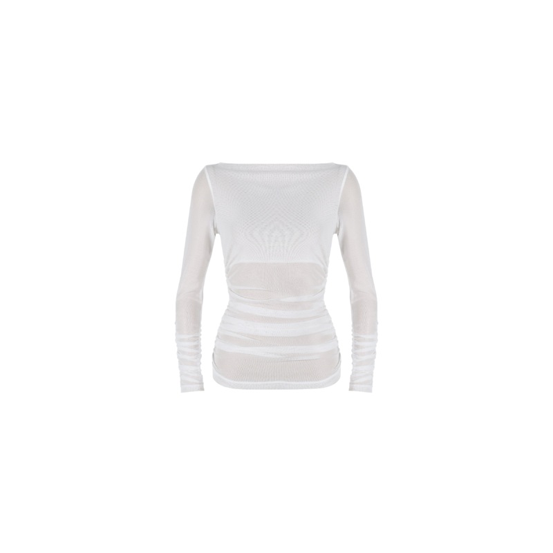 BOUNCE MESH LONGSLEEVE FRENCH VANILLA