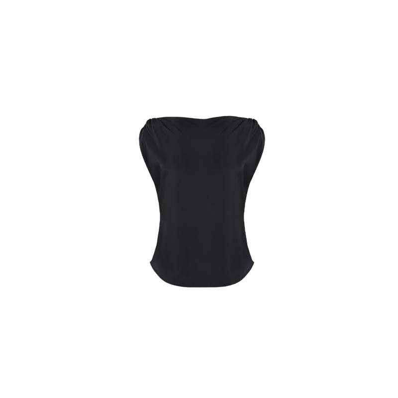 CURTIS SLEEVELESS BLOUSE BLACK
