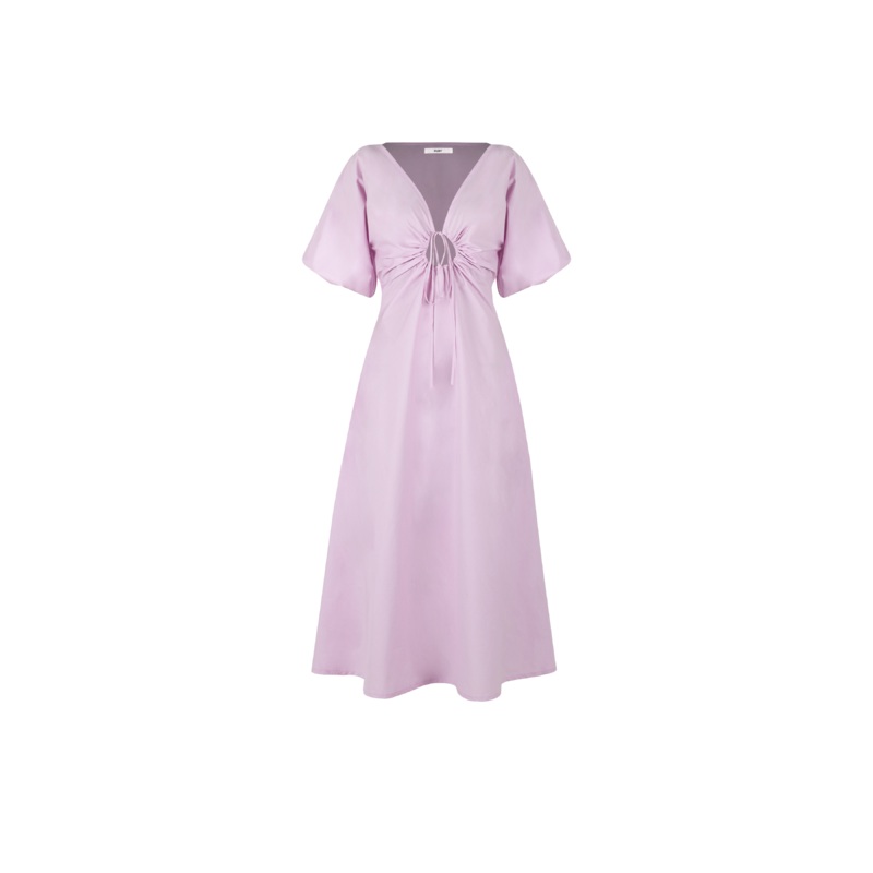 DONOVAN TIE DRESS PINK|4|6|8|10|12|14|16|18|20