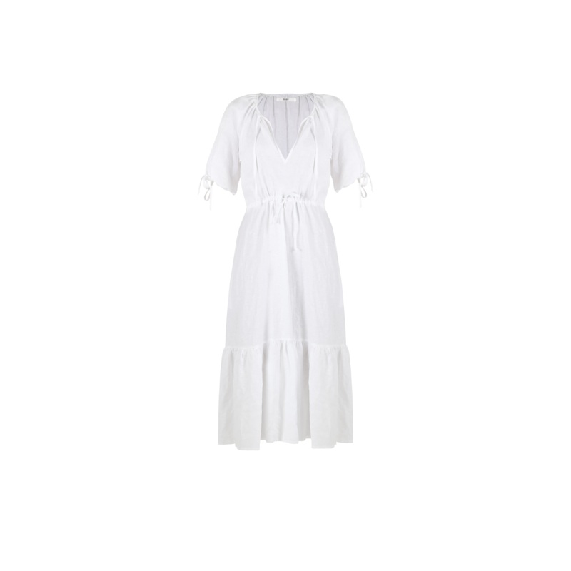 FRESH LINEN DRESS WHITE|4|6|8|10|12|14|16|18|20