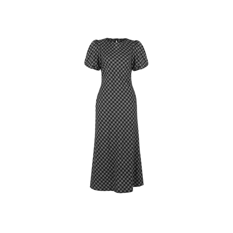 HEIDI GINGHAM DRESS BLACK GINGHAM