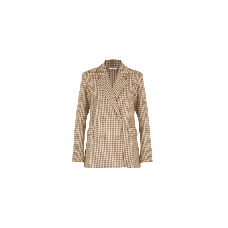 HUTTON BLAZER BROWN GINGHAM|4|6|8|10|12|14|16|18|20