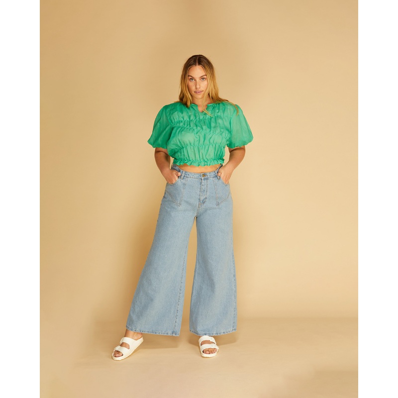 LILLIE TOP GREEN|4|6|8|10|12|14|16|18|20