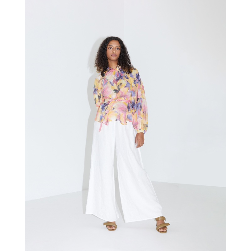 MAUDE RUFFLE BLOUSE FLORAL|4|6|8|10|12|14|16|18|20