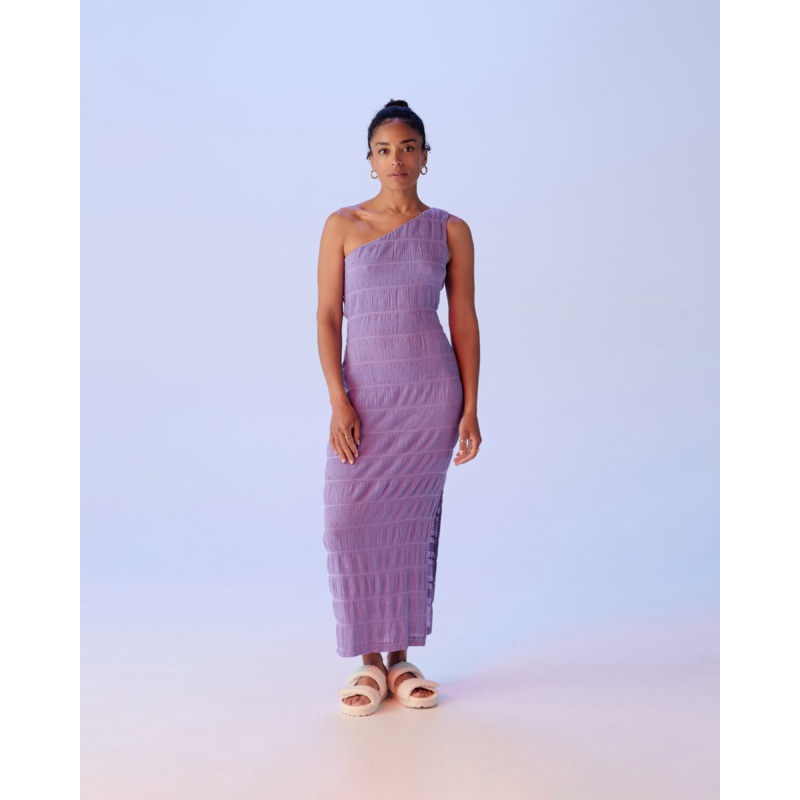 MIRELLA ASYMMETRICAL DRESS GRAPE