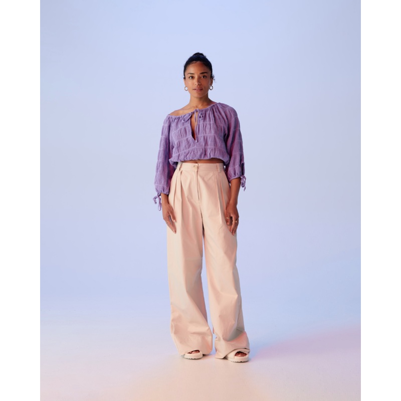 MIRELLA TIE BLOUSE GRAPE|4|6|8|10|12|14|16|18|20