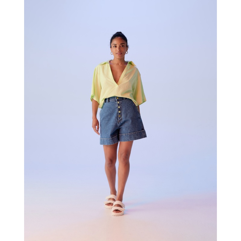 NOLA DENIM SHORT INDIGO|4|6|8|10|12|14|16|18|20