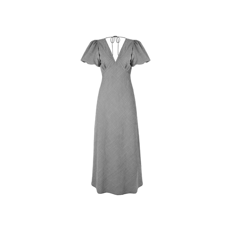 UMA DRESS BLACK GINGHAM|4|6|8|10|12|14|16|18|20|22|24